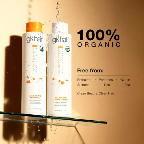 Vista 4 de GK HAIR Juego de champú y acondicionador equilibrante para cabello graso de hasta 72 horas de frescura, el mejor champú y acondicionador para cuero