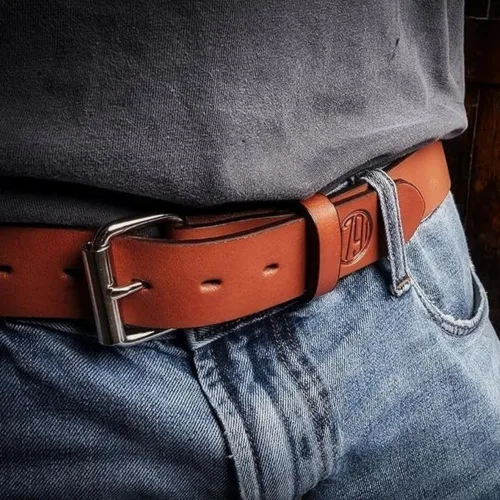 Vista 3 de 1791 GUNLEATHER Cinturón de pistola para hombre - Cinturón de cuero resistente de 14 oz para pistola EDC American steerhide leather EDC gun belt