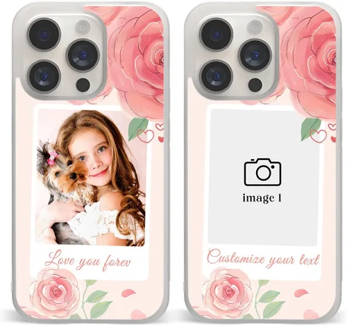 Vista 9 de Fundas de teléfono personalizadas Red Love You Imágenes empalmadas para iPhone 5 6 7 8 11 12 13 14 15 16 Pro Max Plus Mini X para Samsung S21 S22