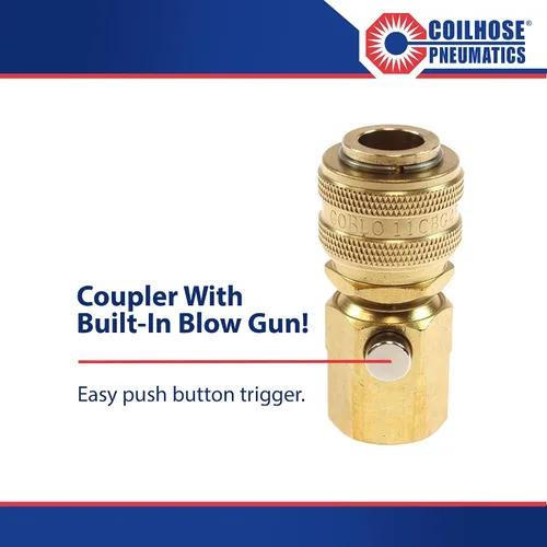 Vista 5 de Coilhose CoBlo Acoplador Pistola Sopladora (11CBG4F 1/4" Megaflow™, 1/4" FPT)