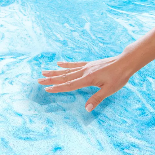Vista 3 de Vibe Cubrecolchón de espuma viscoelástica con remolino de gel de 3 pulgadas, tamaño individual
