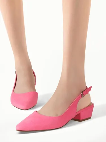 Vista 6 de Zapatos de vestir bajos con tacón de gatito con punta cerrada para mujer