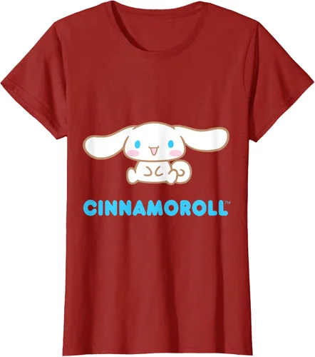 Vista 79 de Cinnamoroll Character Front and Back T-Shirt S Negro