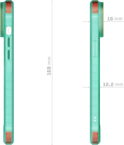 Vista 174 de Ghostek Covert Clear - Funda transparente para iPhone 15 Plus, silicona a prueba de golpes, compatible con accesorios Apple MagSafe, funda Negro