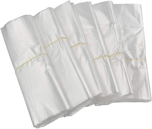Vista 2 de Ggbin Bolsas de plástico transparente para camisetas, bolsa de compras con asa, 18.9 x 11.8 pulgadas, 1000