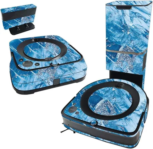 Vista 24 de MightySkins Skin compatible con iRobot Roomba s9+ Vacuum & Braava Jet m6 Bundle – Blue Canyon Cubierta de vinilo duradera y única Fácil
