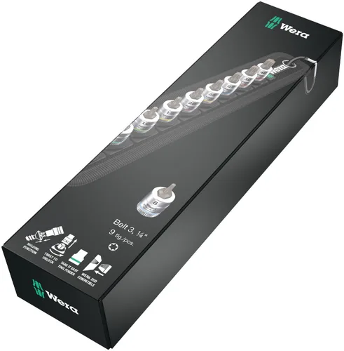Vista 23 de Wera 05003882001 Correa 3 Torx Hf Bitnuss/Set Torx con función de sujeción