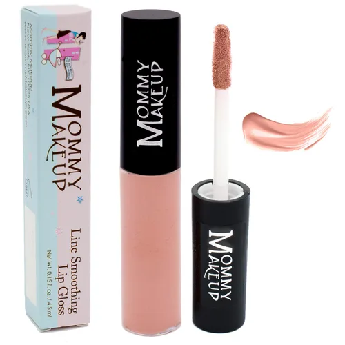 Vista 6 de Mommy Makeup Brillo labial suavizante de línea, brillo voluminoso tintado de alto brillo Color de labios hidratante con algas marrones y algas