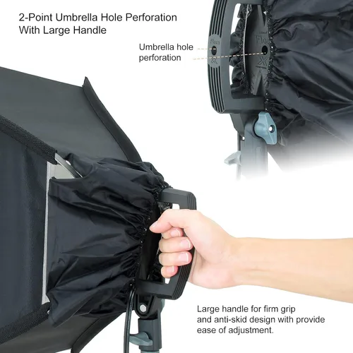 Vista 5 de LINCO Lincostore 9600 Lumens Studio Photography Kit de iluminación con caja de luz automática emergente AM247
