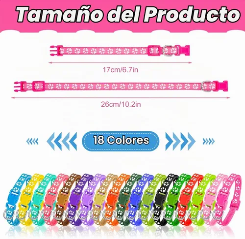 Vista 2 de BOUMUSOE 18 collares ajustables para cachorros de arena para cachorros