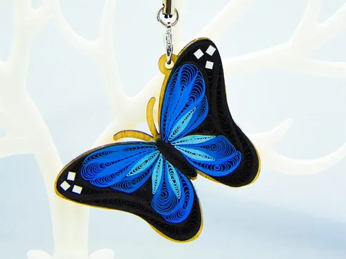Vista 15 de Bulldog francés, decoración para el hogar, decoración navideña, adorno hecho a mano para amantes de los animales, adorno quilled, bolso, mochila