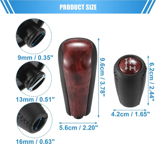 Vista 6 de ACROPIX Pomo de cambio de transmisión automática de 3 velocidades para Toyota Prado 120 2003-2009 - Paquete de 2