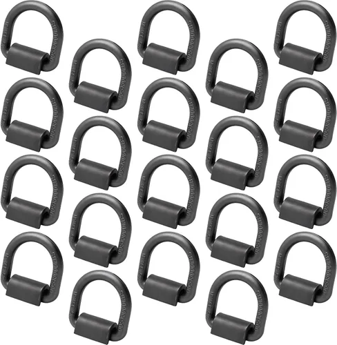 Vista 12 de dreamdragon Anillo en D Forjado de Soldadura Resistente de 1/2" - Anillo en D de 12,000 Libras para Amarre de Remolque para Remolque, Carga
