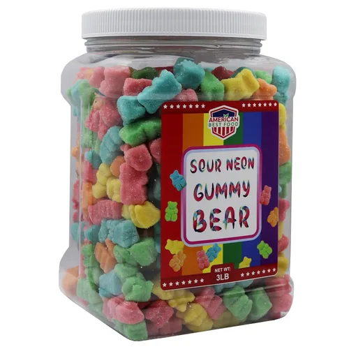 Vista 5 de Gomitas arcoíris de colores surtidos, tarro (3 lb) (oso surtido)