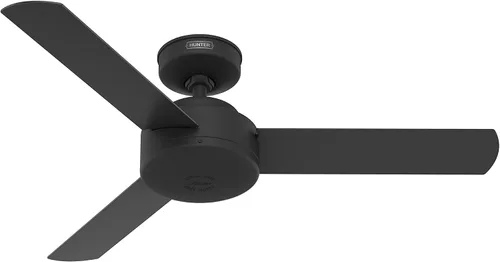 Vista 17 de Hunter Presto, ventilador de techo, para interiores, sin luz, moderno, 44 pulgadas, gris paloma