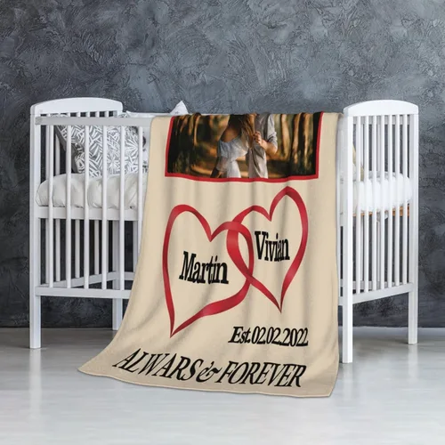 Vista 42 de JCETUNO Regalos personalizados de San Valentín para él y ella, mantas personalizadas con foto, mantas de fotos personalizadas, mantas de fotos
