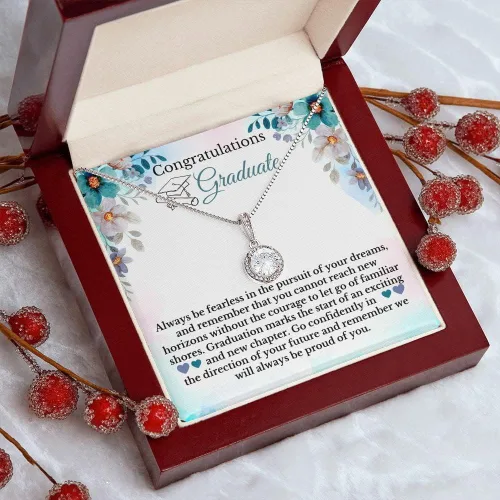 Vista 3 de Vitalicio Collar de graduación para ella 2023 - Collar de graduación 2019 para mujer, Cadenas de Plata 925 para mujer, regalos para graduación 2023