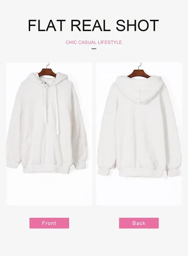 Vista 3 de Dokotoo - Sudadera con capucha para mujer, mullida, abrigada, informal, suelta, con bolsillos, ropa de exterior, tallas S-XXL
