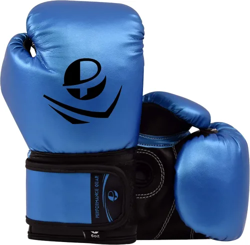 Vista 9 de PFG Guantes de boxeo clásicos para niños Azul