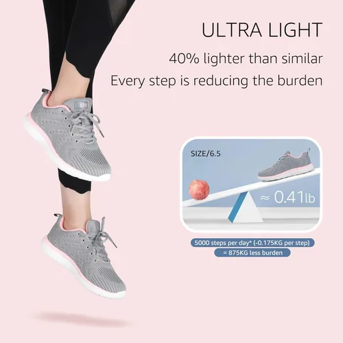Vista 4 de STQ Tenis para mujer, ligeros y cómodos, para caminar, atléticos, de moda, para entrenamiento, gimnasio, cross training