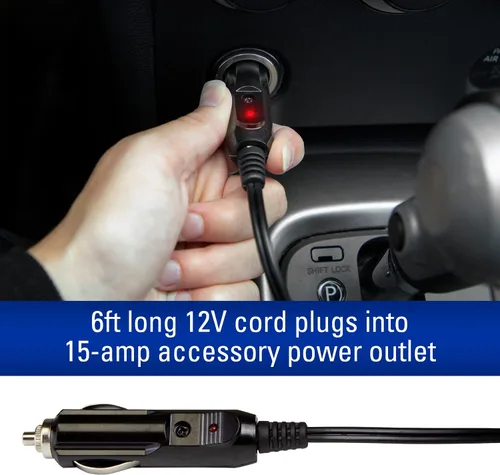 Vista 5 de SubZero 12650 - Descongelador portátil de ventana de 12 V para automóvil, camión, SUV, Jeep, calentador de coche rápido 2 en 1 y desempañador
