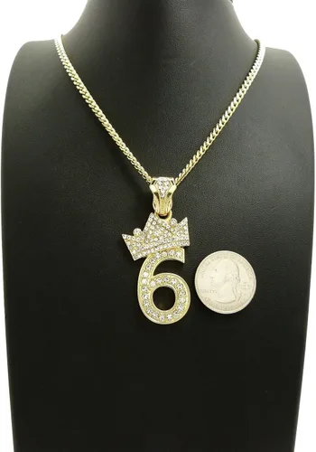 Vista 5 de COLGANTE CUBANO DE CADENA CUBANA DE 3 mm24" PARA HOMBRES, Metal, Circonia cúbica