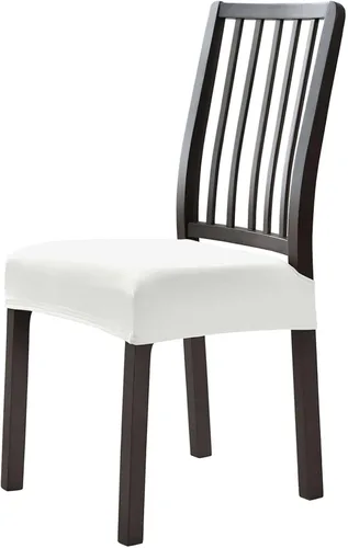 Vista 9 de Fundas de asiento de terciopelo para sillas de comedor, fundas elásticas para sillas de comedor de 2 piezas con parte inferior elástica