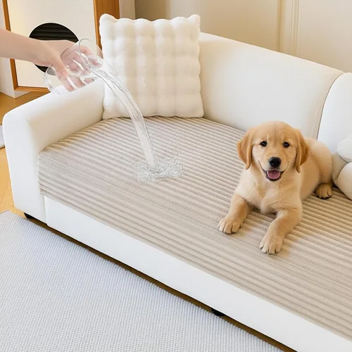 Vista 16 de MYSKY HOME Funda de sofá en forma de L, 100% impermeable para mascotas, fundas de sofá modular en forma de L, fundas de sofá antideslizantes