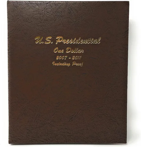 Vista 2 de Dansco Álbum Presidencial de Moneda del Dólar con Pruebas 2007-2011 Volumen 1#8184 con funda