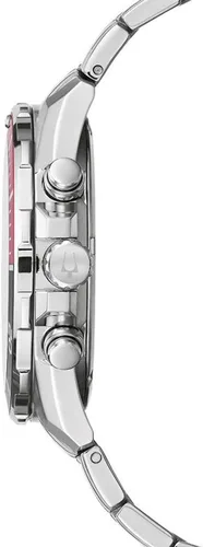Vista 3 de Bulova Reloj cronógrafo de cuarzo para hombre con correa de acero inoxidable 98B344, plateado, Cronógrafo