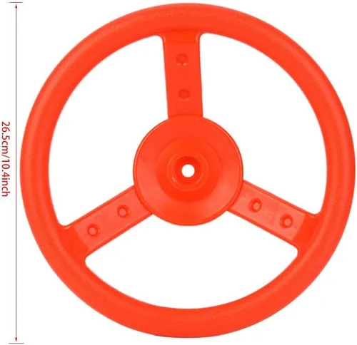 Vista 4 de VGEBY 1 Volante Swingset, plástico al aire libre de los niños del volante del accesorio del patio de juegos Swing Set (rojo) 0