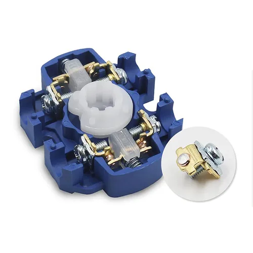 Vista 3 de Interruptor selector de cambio universal, interruptor de transferencia de energía, 2 posiciones 12 terminales, LW26-20 C06/3 380V 20A Motor