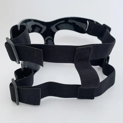 Vista 3 de Protector de nariz para nariz rota, cubierta facial protectora para la nariz, protector facial negro, máscara de nariz rota ajustable para deportes