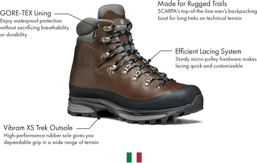 Vista 3 de SCARPA Botas de senderismo Kinesis Pro GTX para hombre Café oscuro