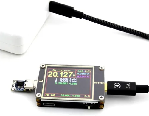 Vista 6 de JacobsParts USB tipo C PD 12 V CC módulo de disparador de potencia de voltaje fijo 5A Tipo-C entrada hembra