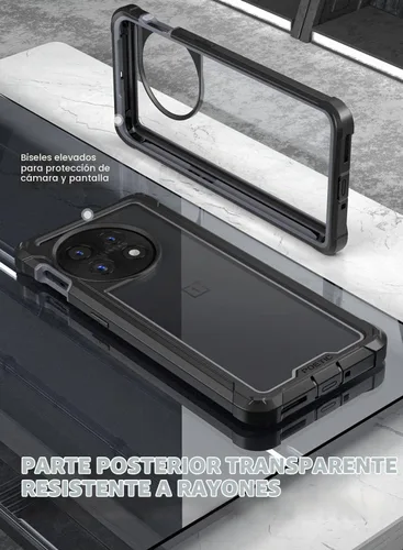 Vista 3 de Funda Poetic Guardian Compatible con OnePlus 11 5G de 6.7 pulgadas [Probada contra Caídas de Grado Militar de 20 Pies], Funda Protectora Resistente