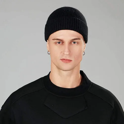 Vista 2 de Ryobens Swag - Gorro de lana para hombre y mujer gorro tejido para invierno