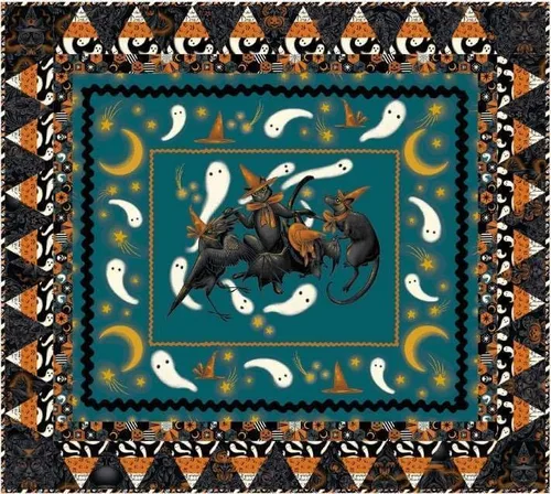 Vista 4 de Free Spirit Storybook - Panel de bloque de Halloween de 24 pulgadas