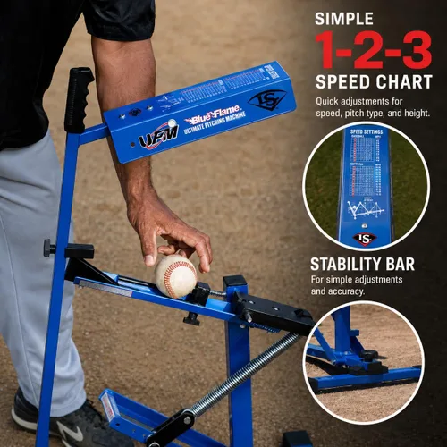 Vista 14 de Máquina de lanzamiento Louisville Slugger Blue Flame