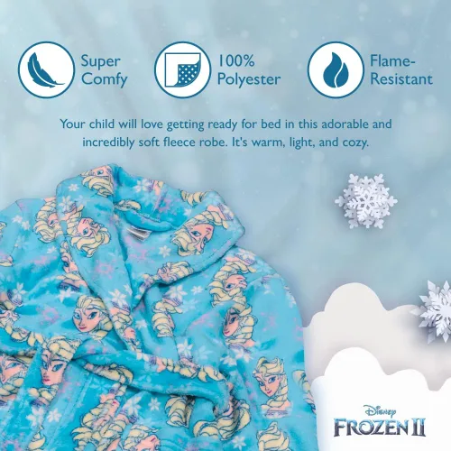 Vista 3 de Disney Frozen para niñas Princesa Bata de baño Minnie Mouse