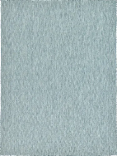 Vista 101 de Unique Loom Collection - Alfombra casual de transición sólida jaspeada para interiores y exteriores