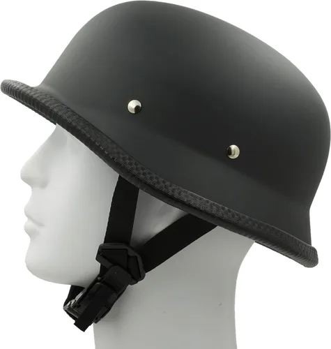Vista 2 de Clásico Disfraz Carnaval Patín Scooter Skull Cap Novedad Alemán OSFM Flat Negro