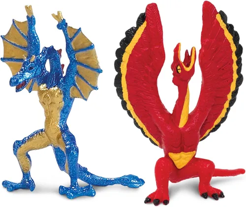 Vista 5 de Safari Ltd. Lair Of The Dragons Collection 1 Designer Toob - 6 figuras de dragón en miniatura para juegos temáticos de fantasía, niños, niñas