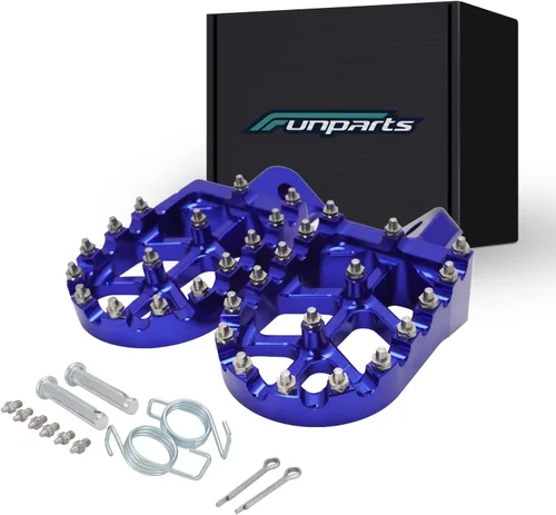 Vista 12 de Funparts Estriberas para Dirt Bike Estriberas de Motocicleta Pedales Reposapiés CNC para Apollo RFZ 125 DBX15 X18 X19 Tao Tao DB17 DB27 SSR