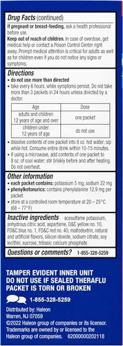 Vista 6 de Theraflu Max Strength - Medicina nocturna contra la gripe para aliviar los síntomas de la gripe con acetaminofeno, dextrometorfano HBr, y maleato