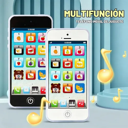 Vista 3 de Teléfono IPhone de juguete Durherm recargable por medio del puerto USB.