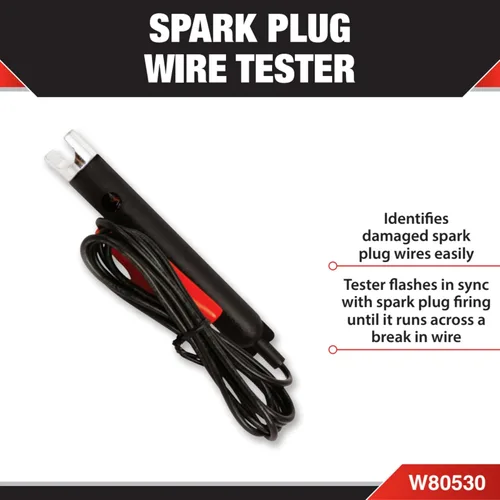 Vista 2 de Performance Tool W80530 Probador de cables de bujía: identifica fácilmente los cables dañados con el probador intermitente sincronizado