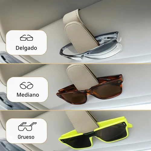 Vista 3 de EldHus Soporte para Gafas de Sol de Coche para Visera, Clip Magnético Soporte para Gafas de Coche, Soporte Universal para Gafas de Sol y Gafas