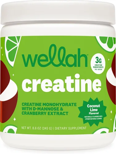 Vista 10 de Wellah Creatina para mujer (Blue Hawaii) 50 porciones, 0.11 onzas por porción Con diente de león y extracto de arándano