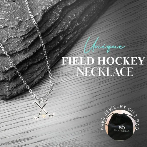 Vista 5 de Sportybella Collar de hockey sobre hierba - Joyería de hockey para niñas, regalo para jugadores y equipos